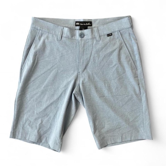 Travis Mathew Men's Blue & Gray Shorts - Picture 1 of 7